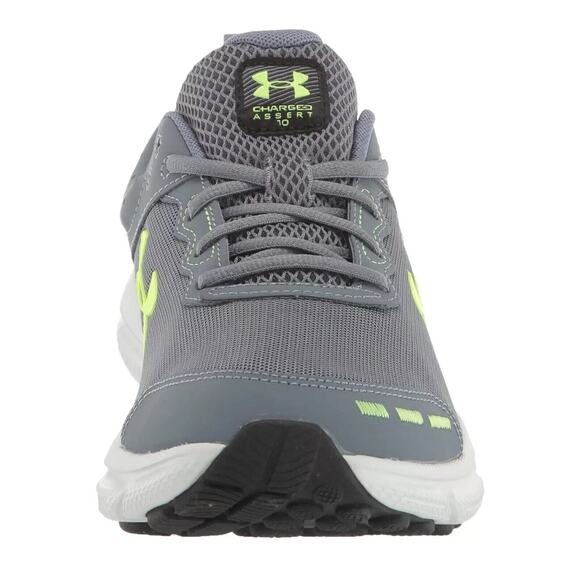 Under Armour Charged Assert 10- Men's Size 11 Gray Gravel Lime Running Shoes New - Picture 3 of 12
